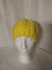 New Children's Unisex Handmade Winter Hat - Yellow