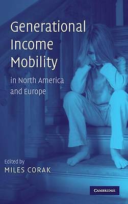 Generational Income Mobility in North America and Europe Corak Hardback