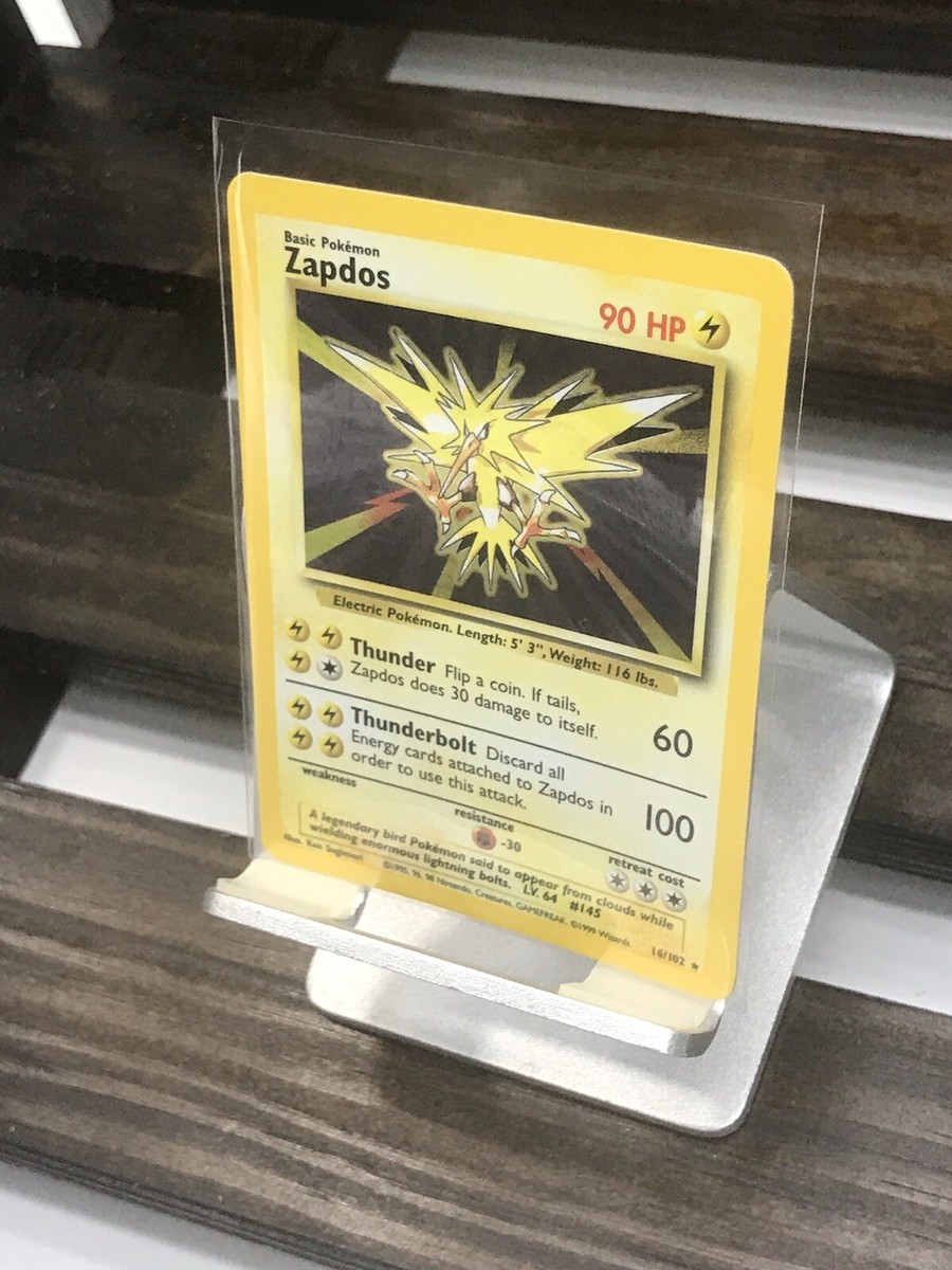 Pokemon Base Set Holo Zapdos 16/102 Holographic Pokemon TCG | eBay Pokemon Base Set Holo Zapdos 16/102 Holographic Pokemon TCG | eBay