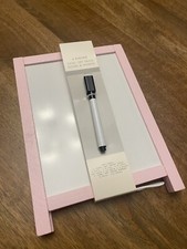 Easel Dry Erase Mini White Board  Marker 7.13  x 9.81   Baby Pink Wood Office