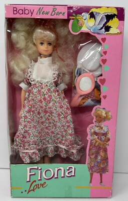 NOS Vintage  11-1/2  Fiona Love Pregnant Baby New Born Fashion Doll in Box