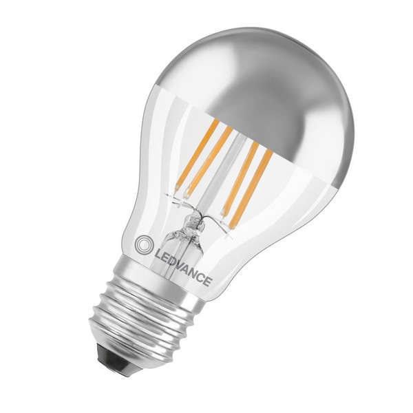 Ledvance E27 Led Kopfspiegellampe Silber 6,5W Wie 50W 2700K Warmweiß-image