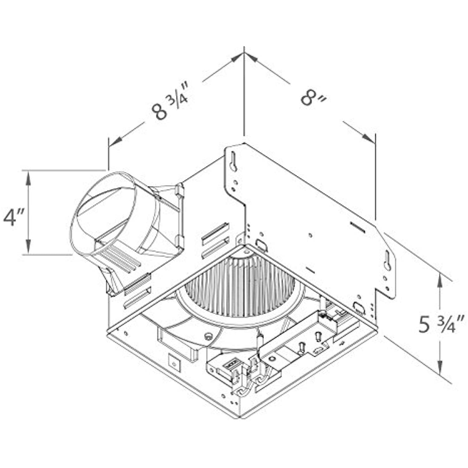 Delta Breez GBR80H GreenBuilder 80 CFM Exhaust Fan With Adjustable