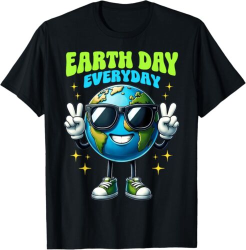 Happy Earth Day 2025 Save The Planet Earth Day Everyday Kids T-Shirt