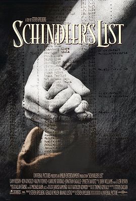 SCHINDLER'S LIST (1993) ORIGINAL MOVIE POSTER  -  ROLLED