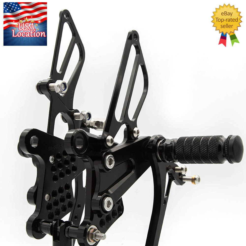 2009-2025 Kawasaki Ninja ZX6R ZX636 FX CNC Rearset Footpegs GP
