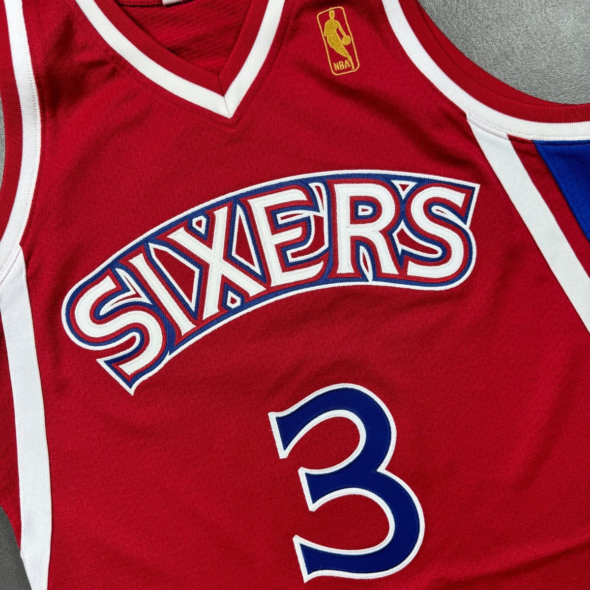 100% Authentic Allen Iverson Mitchell Ness Rookie 96 97 Sixers