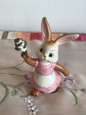 Goebel OSTERN 🐇 Hase beim Frühjahrsputz mit Schürze und Staubwedel 🧹🌷 RARITÄT
