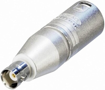 Neutrik NA2MBNC 3 Pin XLR Male to BNC Socket Adapter