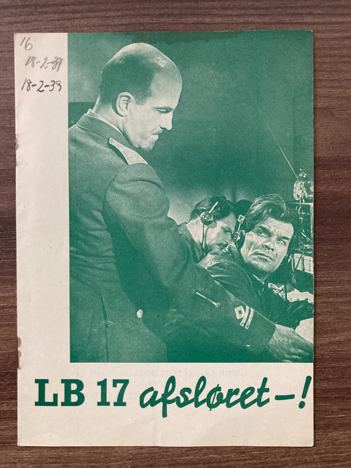 Geheimzeichen LB 17 Willy Birgel, Hilde Weissner 1938 Dänisches Filmprogramm