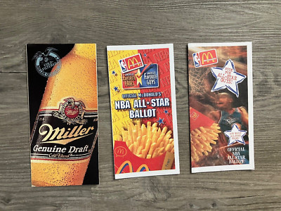 1991/1997/1998 NBA Official All Star Ballots    Michael Jordan  Kobe Bryant