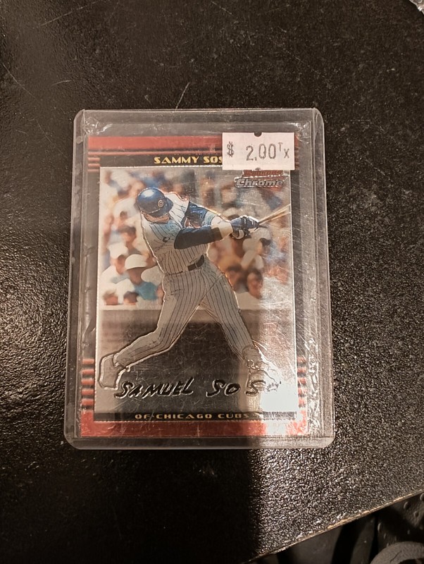 2002 Bowman Chrome - #66 Sammy Sosa in protective holder