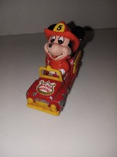 VINTAGE Disney's MICKEY MOUSE   Fire Engine Truck Fire , Diecast 1:64