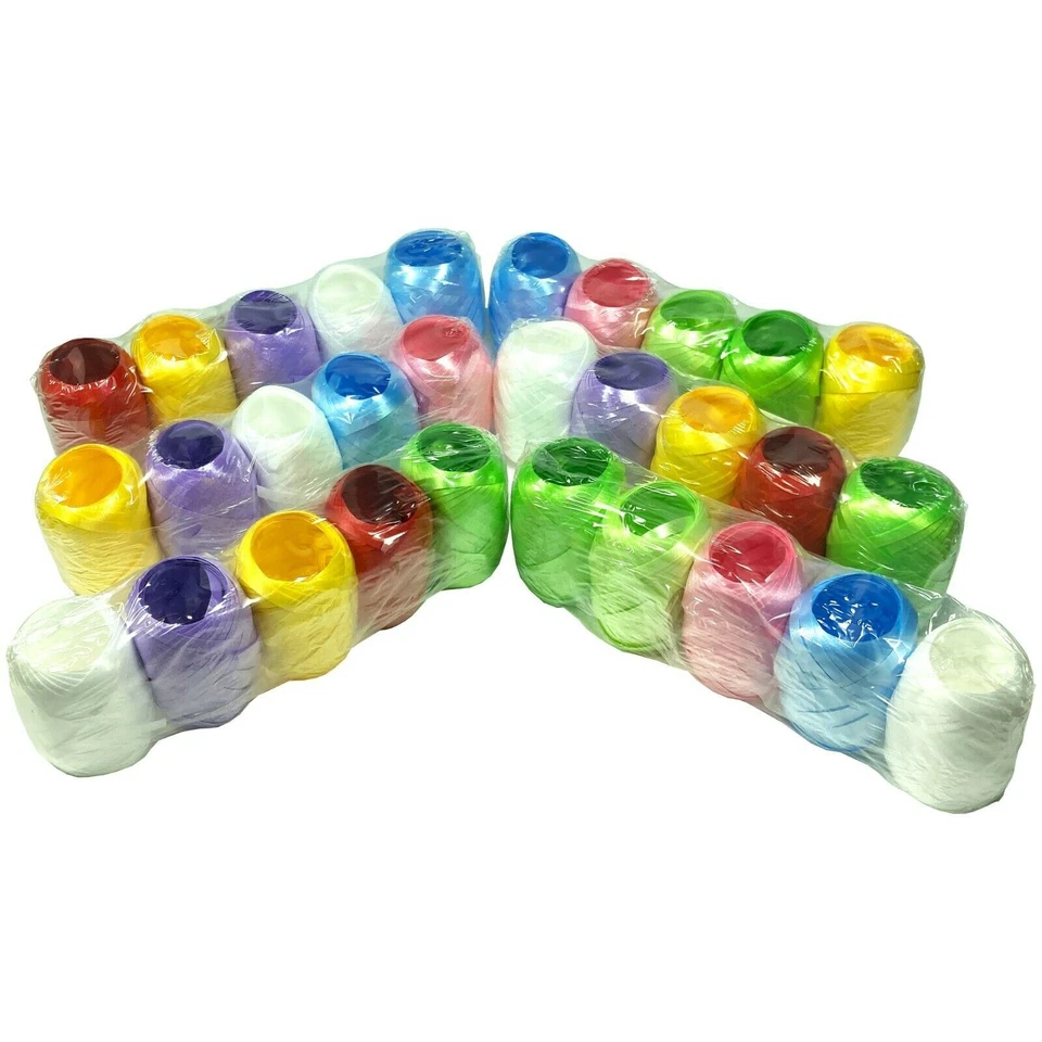 30x Geschenkband Ringelband Kräuselband Ei 600 m versch. Farben Schleifenband