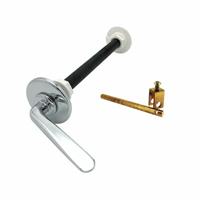 Long Reach Toilet Handle Extended Cistern Lever 350mm HQ Chrome Finish