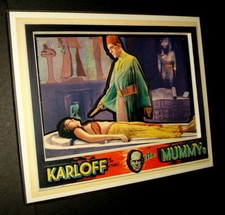 3-D Pop Art Poster Reproduction of 1932 'THE MUMMY' with Boris Karloff