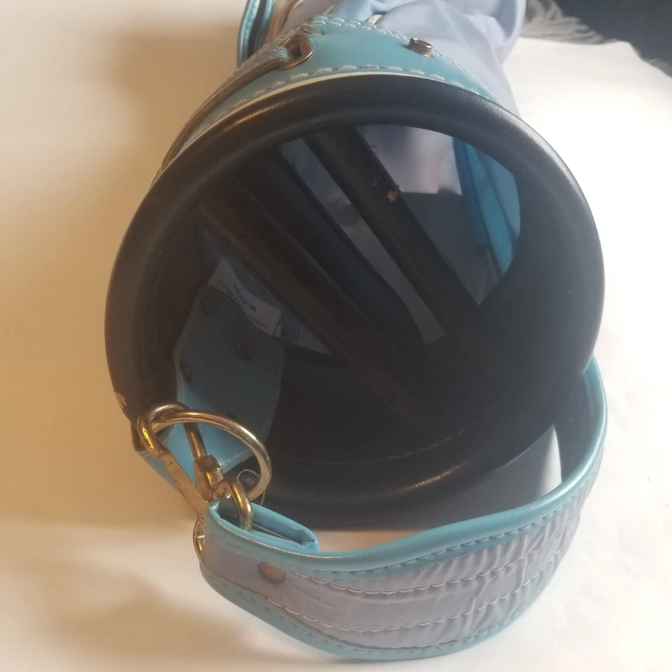 Bolso de golf Dunlop para dama de cuero sintético vintage azul Foto 4 de 4