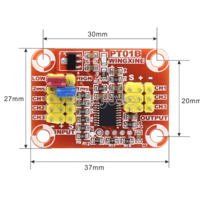 Pulse Signal To Analog Voltage/PWM Multifunction Servo Signal Converter