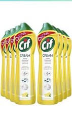Cif Cream Lemon 100% tough dirt removal Cream Cleaner multipurpose 8 X 500ml 5.10 per litre