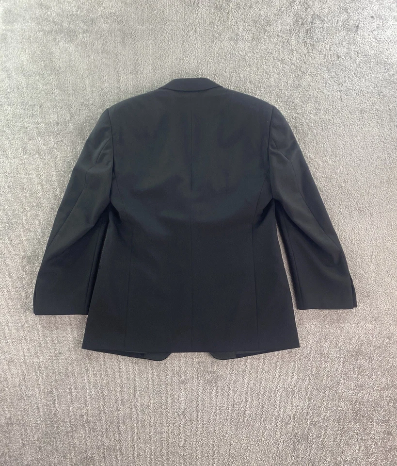 Chaqueta Esmoquin Mani Giorgrio Aarmani 38 R Negra Lana Formal Lujo Diseñador Italia Foto 3 de 4