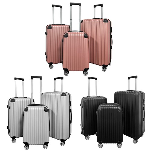 2/3PCS Luggage Set Suitcase ABS Lightweight Trolley Travel Cabin Case 4 Wheel - Picture 16 of 23