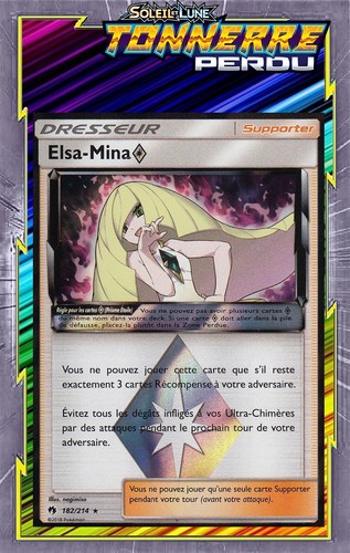 Elsa-Mina Prisme - SL08:Tonnerre Perdu - 182/214 - Carte Pokemon Neuve Française