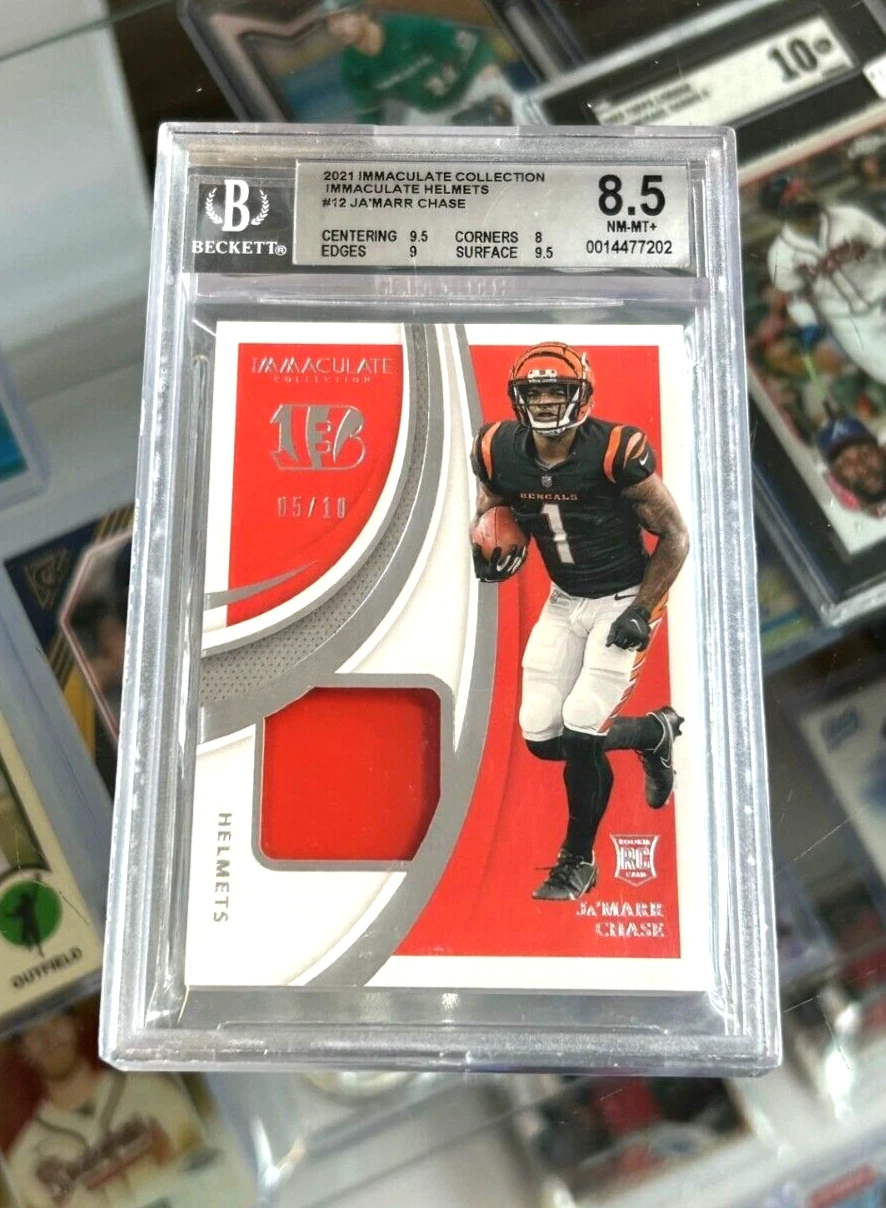 JaMarr Chase Panini Immaculate Collection Helmets #IHJC Base