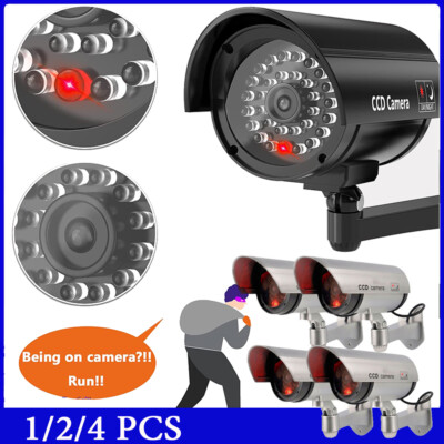 Blinking Red Light Blink Camera Infrared 2x 4X Dummy CCTV Security