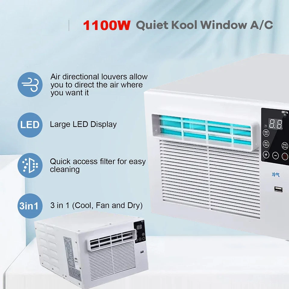 Klimaanlage 3754BTU Klimagerät Kühler Entfeuchter mit Abluftschlauch Luftkühler - Bild 4 von 4