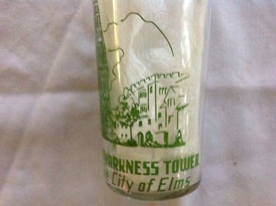 Branford Court And Harkness Tower, New Haven, Connecticut souvenir Glass