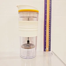 Starbucks Bodum French Press Travel To-Go 16 oz. Clear Acrylic Tumbler Mug Cup