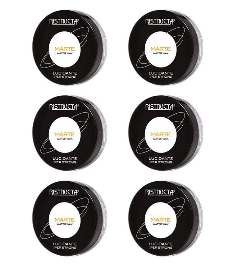 Set 6x Ristructa Marte Water Wax 100ml - Cera Lucida Iper Strong