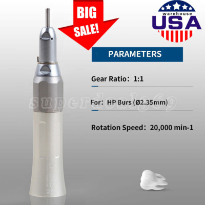 NSK Style Dental Slow Low Speed Contra Angle Handpiece Push Button E-type FX23