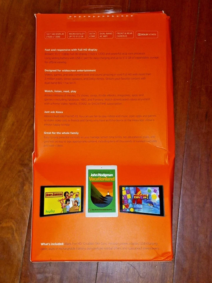 Amazon Fire HD 10 - Tablet - 10.1" - 1080p with Alexa - Full HD 9th Gen Black - Image 4 of 4