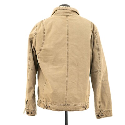 LEVI'S Sherpa Lined 54163 Canvas Jacket Men's Small Olive Green