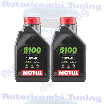 Motul 5100 10W40 Technosynthese Ester Jaso MA2 T903 Motoröl Motorrad 2 Liter