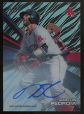2015 Topps High Tek Autograph Sky Rainbow Dustin Pedroia #7/15 Boston Red Sox