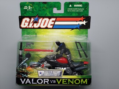 G.I. JOE / SNAKE EYES WITH NINJA CYCLE / 2005 / VALOR VS VENOM
