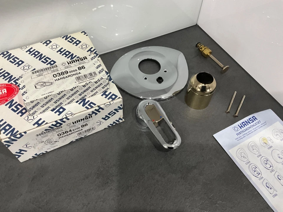 Hansa Ronda Hansaronda set pronto in ottone cromato pregiato, rubinetto vasca, rarità - Immagine 4 di 4