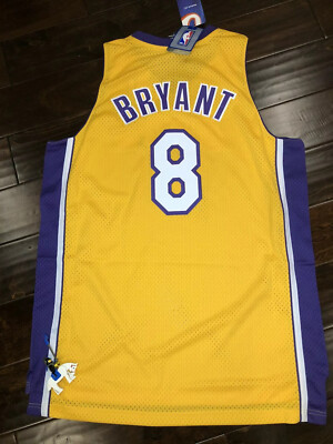 NBA KOBE BRYANT ユニフォーム　reebok製　Lサイズ Reebok Kobe Bryant Jersey Lakers Gold #8 DS Sz:L | eBay