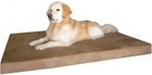 Jumbo Brown Suede Pet Dog bed Orthopedic Waterproof Ex Large Memory Foam 55x47x4