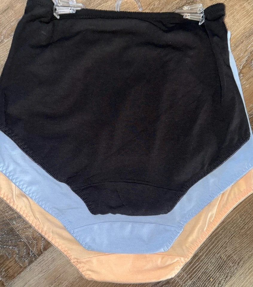 Angelina ~ 3-Pair Womens Brief Underwear Panties Cotton Blend ~ 2XL - Image 4 of 4