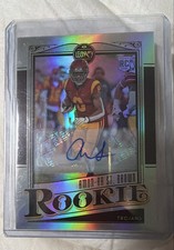 2021 Panini Legacy - Rookies Amon-Ra St. Brown #155 Premium Penmanship Silver...