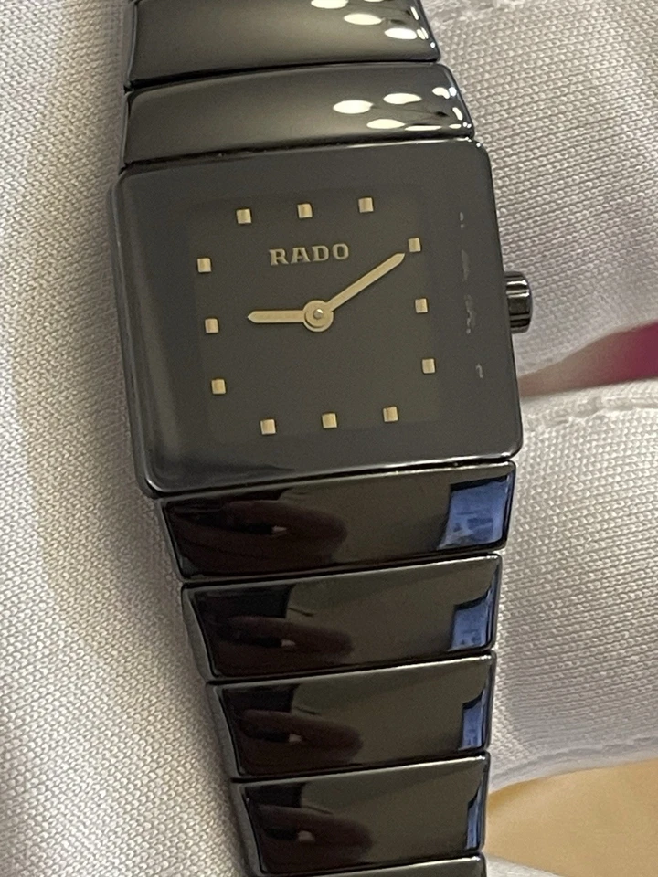 Reloj de cuarzo Rado Diastar 21 mm esfera cerámica diamante, alta tecnología, 153.0337.3 Foto 2 de 4