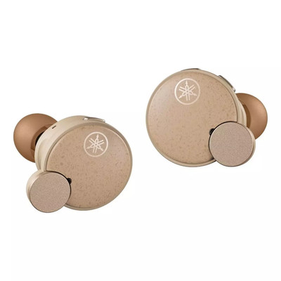 Yamaha TW-E7B Wireless Earbuds - Active Noise Canceling, IPX5 (Beige, open box)