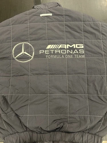 adidas Mercedes AMG Petronas Para Bad Bunny Quilted Bomber Full Zip XL image 2