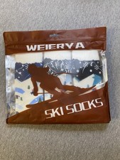 New Women s Or Youth Warm Wool Ski Socks Fun Winter Scenes Size X-Small