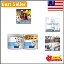 15oz Gel Odor Eliminator - Fresh Cotton Scent, 90 Days of Odor Control - 2-Pack