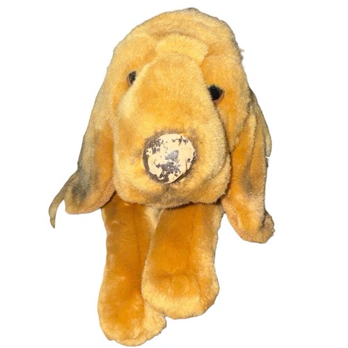 Animal Alley Hound Dog Plush Floppy Brown Hunting Puppy Brown Black Stuffed Toy 