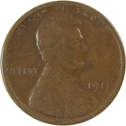 1911 S Lincoln Wheat Cent AG About Good Penny 1c Coin SKU:I26269